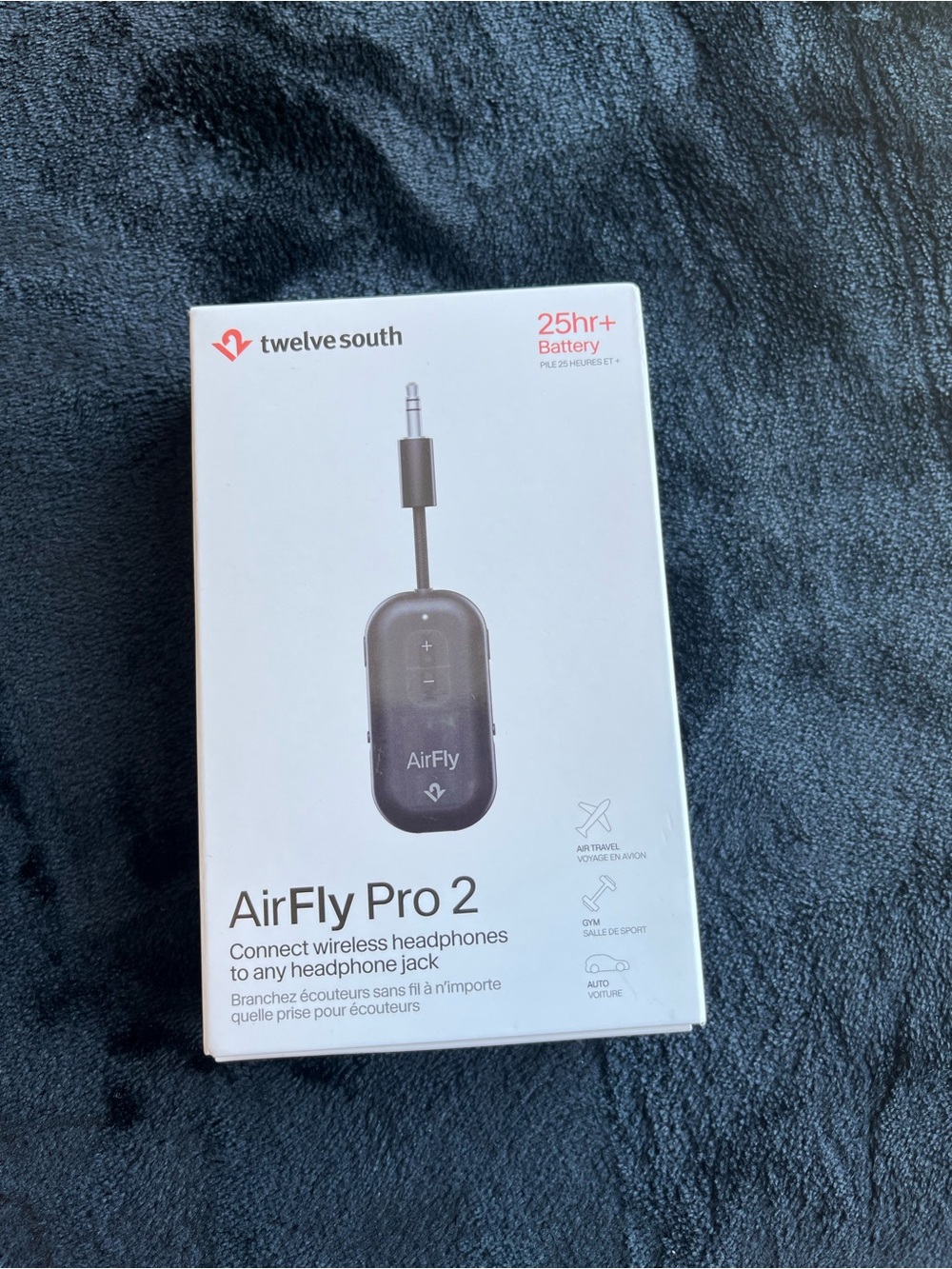 Twelve South AirFly Pro 2 Wireless Bluetooth Audio Transmitter 25Hr+ USB-C New